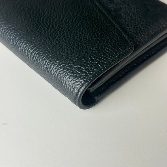 💎✨Authentic Louis Vuitton Sarah Wallet Black Monogram Empreinte Leather - Picture 8 of 14